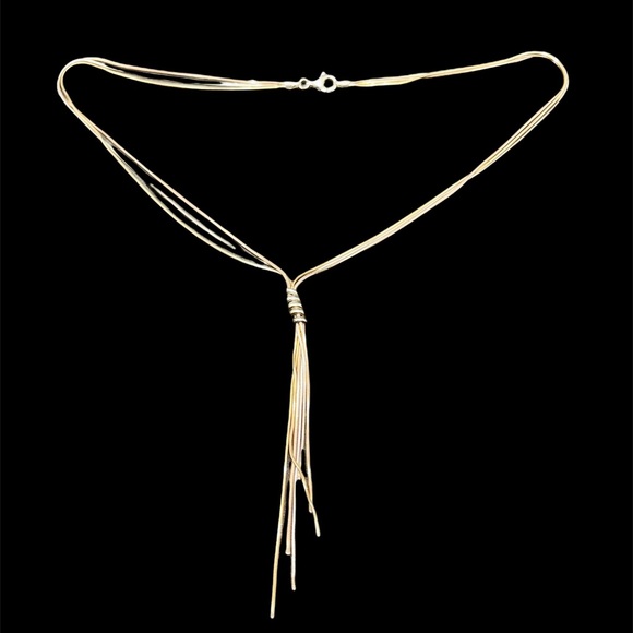 Sterling silver modern necklace - Picture 5 of 5